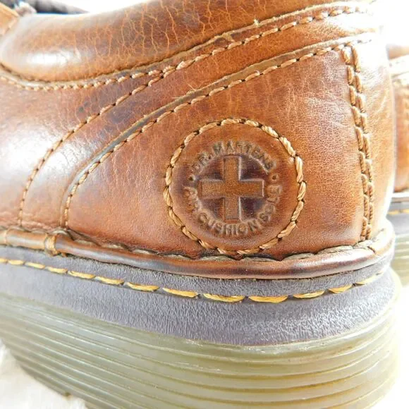 Doc Dr. Martens Tevin Brown Leather Slip-On Loafers Shoes Men's 10 US AW004 EUC - Picture 4 of 15